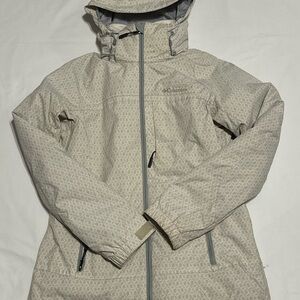 Columbia Women’s Interchange Coat Size Small With White/pink Fleece Liner Jacket